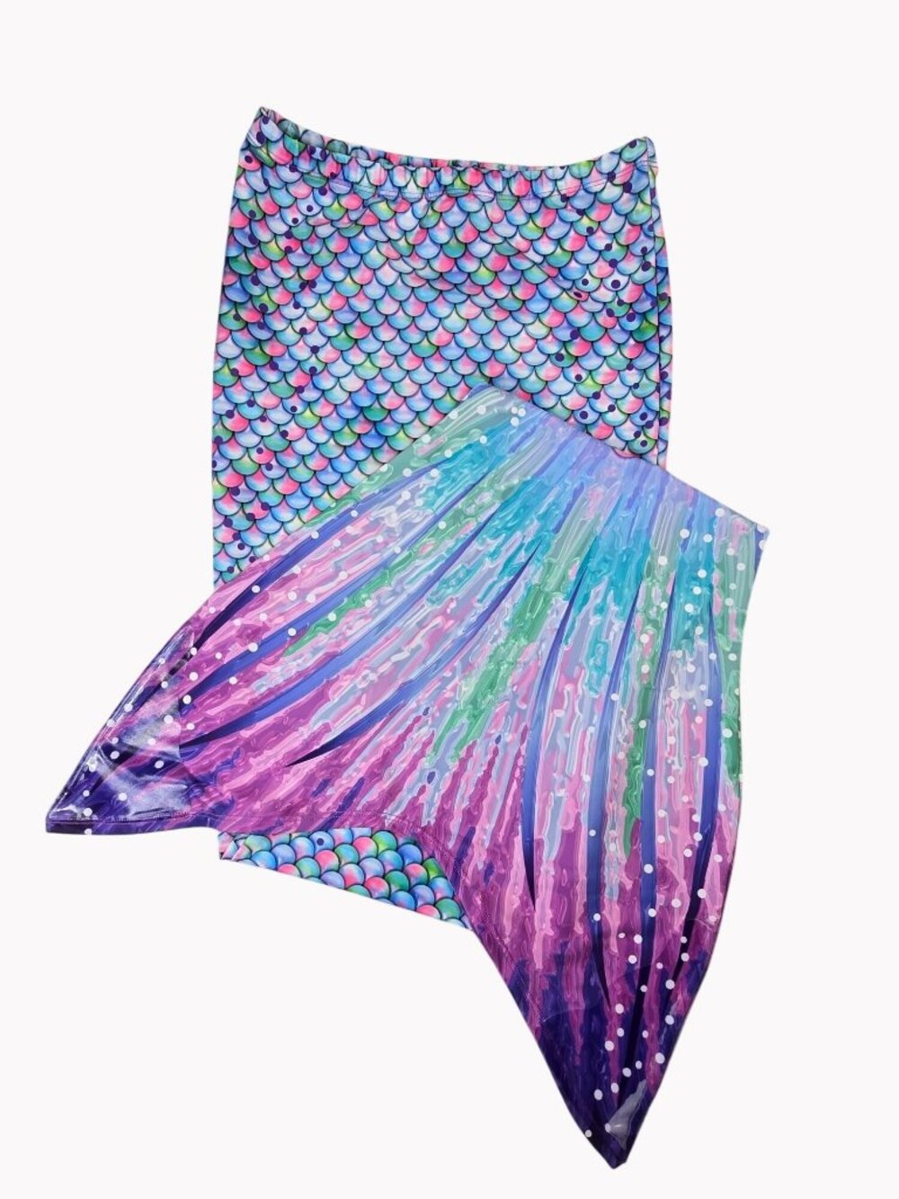 Sun Tails Aurora Borealis mermaid tail stretch swim bottom teens 7-11 NWOT